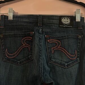 Vintage Rock & Republic Dark Indigo Flare Jeans